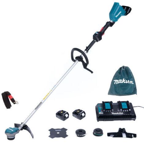 Makita DUR368LPT2 desbrozadora/bordeadora 35 cm Batería Negro, Azul