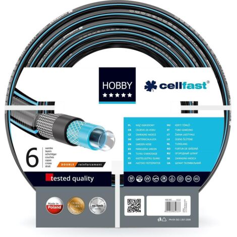 CELLFAST WĄŻ OGRODNICZY HOBBY ATS 1/2 60mb PL B /NA STOJAK (1/2)