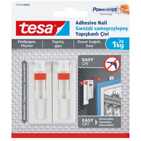 CLAVO AUTOADHESIVO TESA PARA PAPEL PINTADO 1KG AJUSTABLE