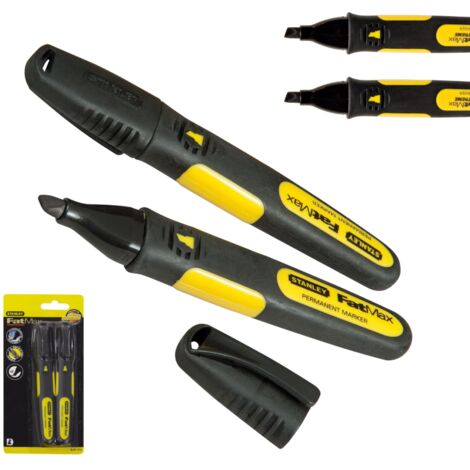 STANLEY Marcador Fatmax Punta Biselada Negro 0-47-314 2 Unidad
