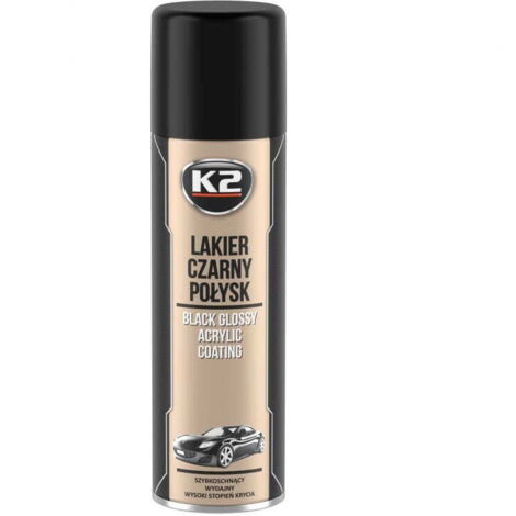 K2 BARNIZ ACRÍLICO NEGRO BRILLO 500 ML L341