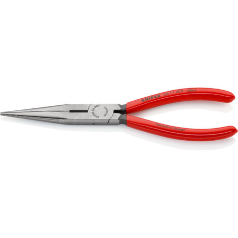 KNIPEX 26 11 200 Alicate de montaje (alicate de boca cigüeña) recubiertos de plástico Negro atramentado 200 mm