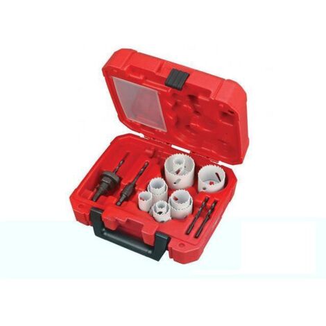 Paquete de 10 Sierras de corona de campana del dormilón Milwaukee 19 mm - 57 mm 49224152