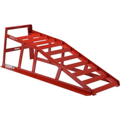 Yato Rampa de elevación roja de acero 81x21x27 cm