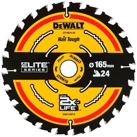 Hoja de sierra circular DeWalt DT10624-QZ 165x20mm 24T Madera