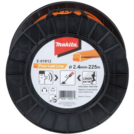 Alambre de nylon trenzado MAKITA 2,4 mm x 225 m - E-01812