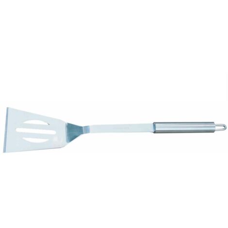 Espátula de acero inoxidable para voltear, Master Grill, herramienta resistente, ideal para parrillas, alta durabilidad, fácil de limpiar