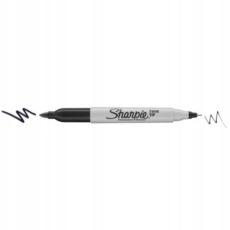 MARCADOR SHARPIE PUNTA DOBLE NEGRO (12) S0811100 (1/5)