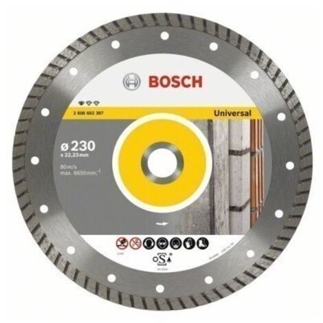 Disco Corte General Obra 230X22,2 Mm Turbo Diamante  Upe-T Bosch