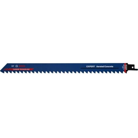 Bosch Professional 3x Hojas de sierra sable Expert ‘Aerated Concrete’ S 1241 HM (para Hormigón celular, Longitud 300 mm, accesorios Sierra sable)