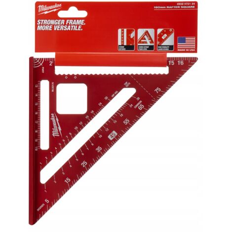 Escuadra de carpintero Milwaukee 4932472124 de 180 mm