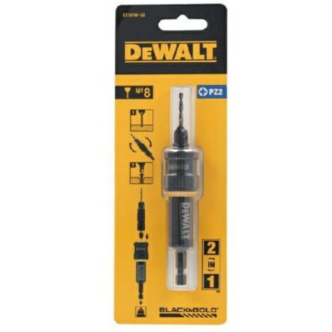 DeWalt sistema de broca y trabajo 8mm, ideal para perforaciones precisas en diversos materiales, alta durabilidad, resistencia al desgaste, diseño optimizado para trabajos intensivos.