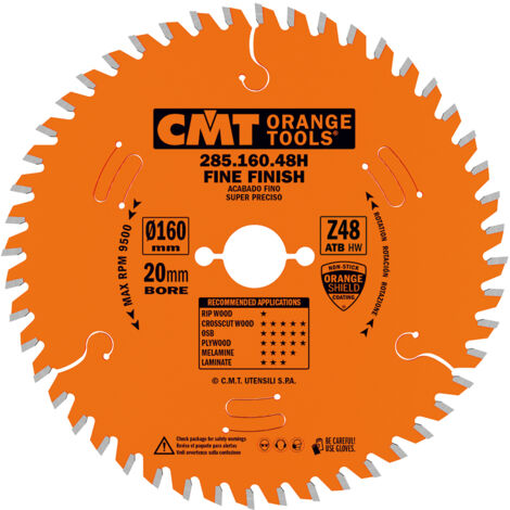 285.160.48H SIERRA CIRCULAR PARA CORTE DE PRECISIÓM 160X2.2X20 Z=48 15° ATB