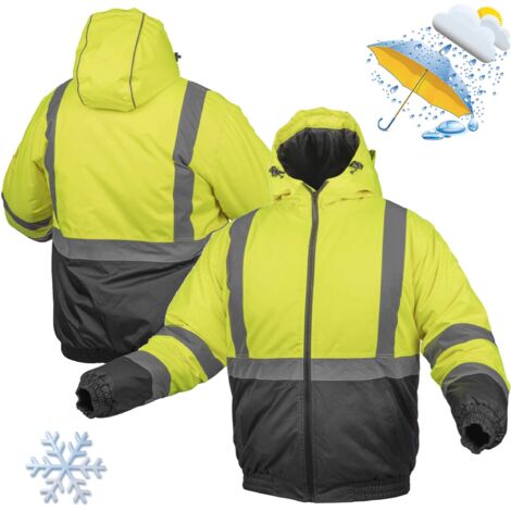 Chaqueta bomber aislante de alta visibilidad OKER AMARILLA M (1/4)