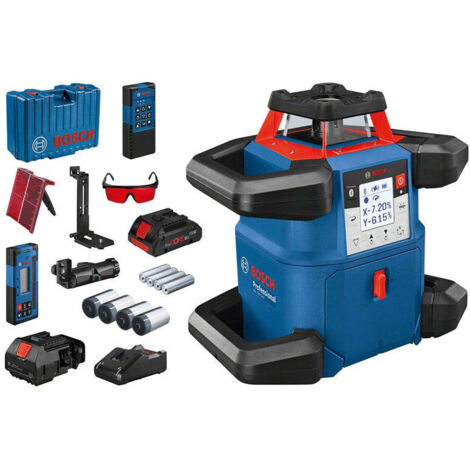 BOSCH LASER OBROTOWY GRL 600 CHV + ODBIORNIK LR 60 + PILOT RC 6 + UCHWYT WM 6 1xPC4,0Ah WALIZKA