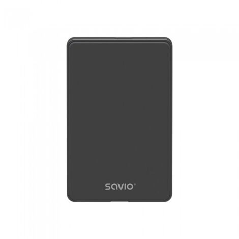 AK-65 caja para disco duro externo Carcasa de disco duro/SSD Negro 2.5 (1/5)