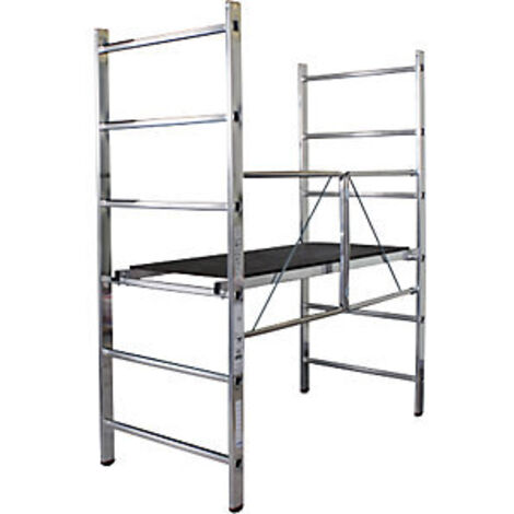 Andamio plegable plataforma de 1,4 x 0,5 m altura de trabajo
