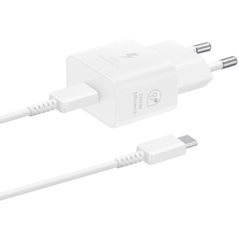 CARGADOR 25W CON CABLE BLANCO (1/4)