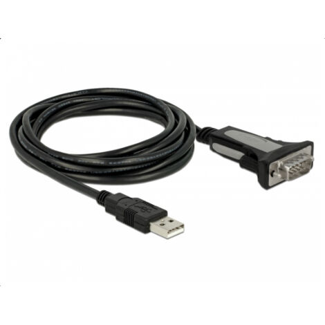DELOCK Adapter USB 2.0 Typ-A zu 1 x Seriell RS-232 DB9 3 m (1/2)