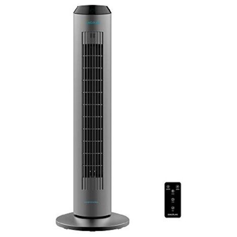 VENTILADOR CECOTEC ENERGYSILENCE 8190 SKYLINE IONIC TOWER FAN 84cm DE ALTURA 60W 3 VELOCIDADES DISEÑO ELEGANTE GRIS