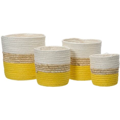 Set de Maceteros KSD Tricolor 100 % Reciclado (4 Unidades)