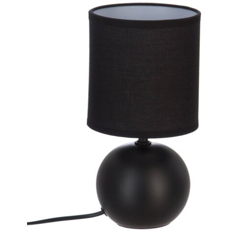 Lámpara 'Timeo' negro mate - cerámica A. 25 cm - Atmosphera créateur d'intérieur