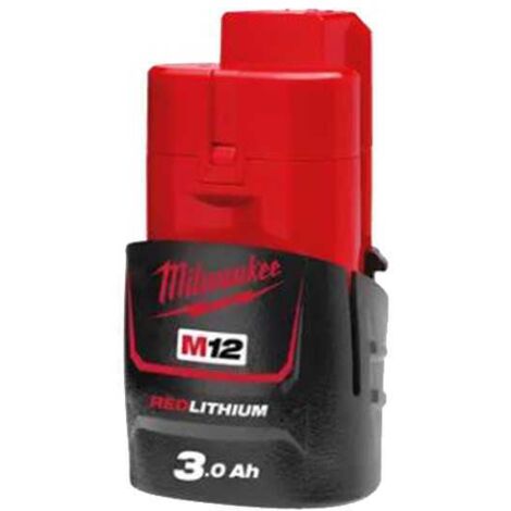 Milwaukee M12 B3 Batería Roja 12 Voltios 3 Ah