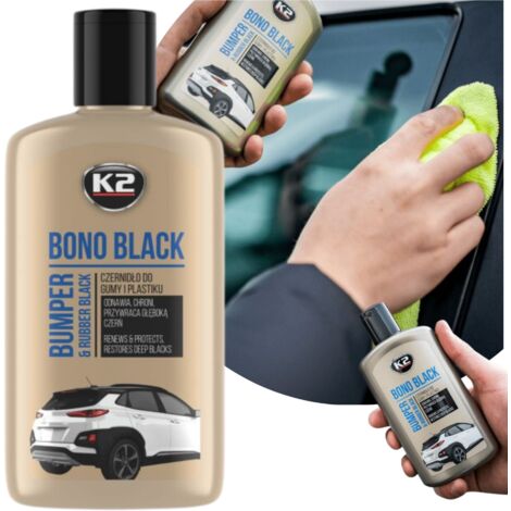 Agente ennegrecedor para caucho, neumáticos y plásticos K2 BONO BLACK 250ml Negro intenso (1/5)