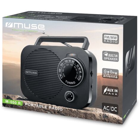 MUSE M-050 R BLACK / RADIO PORTÁTIL (1/2)