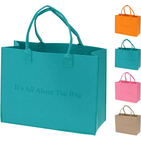 Bolsa de fieltro 44 x 34 cm, colores surtidos (1/2)