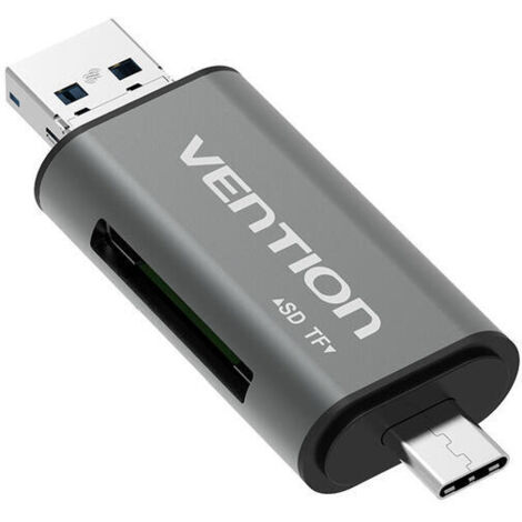 Lector de Tarjetas Externo Vention CCJH0/ USB 2.0 (1/4)