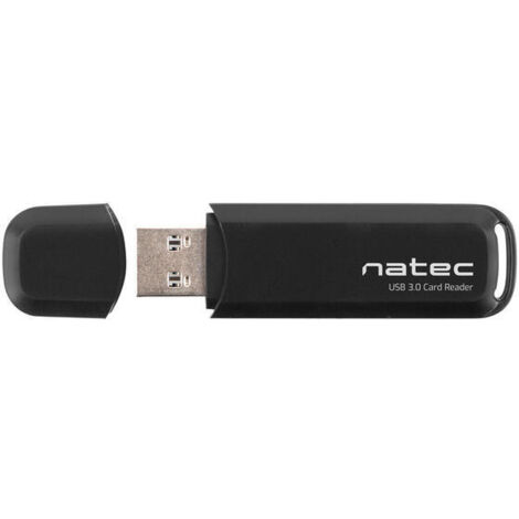 LECTOR DE TARJETAS NATEC USB 3.0 SCARAB 2 SD/MICRO SD NEGRO (1/4)