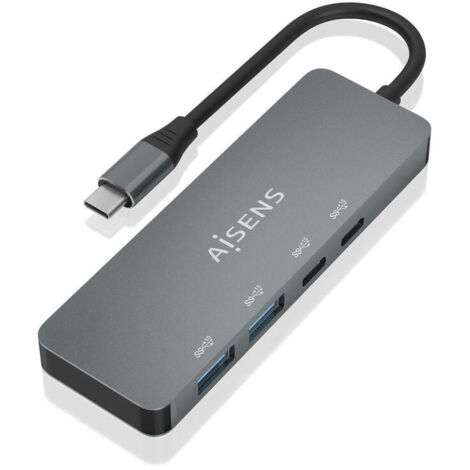 Hub USB Aisens A109-0694 Gris (1 unidad) (1/4)