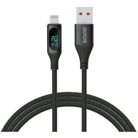 CABLE USB-C SAVIO CL-173 NEGRO (1/4)