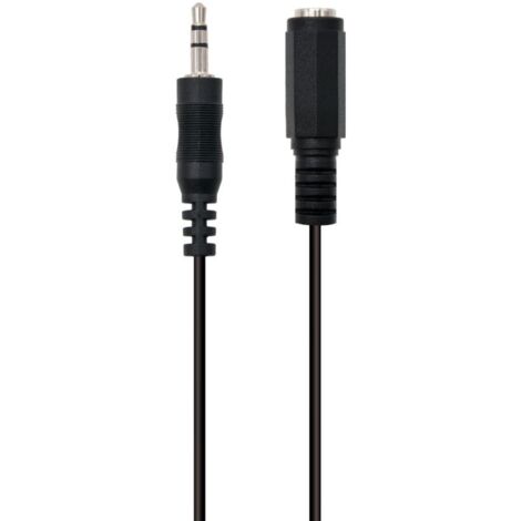 Ewent Cable Audio Estereo 3,5mm/M y 3,5mm/H - 2mt (1/2)