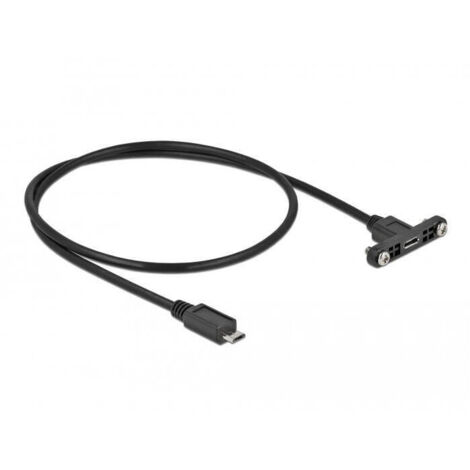 Delock cable usb 2.0 micro-b hembra usb 2.0 micro-b macho 0.5 m (1/2)