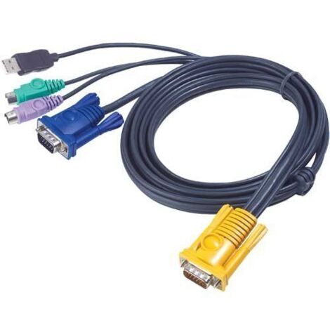 Aten Cable KVM PS/2-USB de 3 m (1/2)