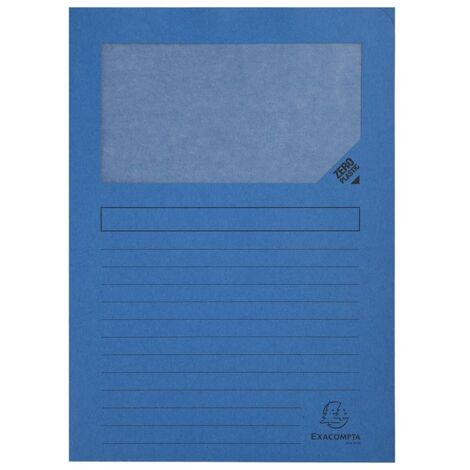 EXACOMPTA SUBCARPETA A4 FOREVER CON VENTANA AZUL MARINO 120GR -100U- (1/3)