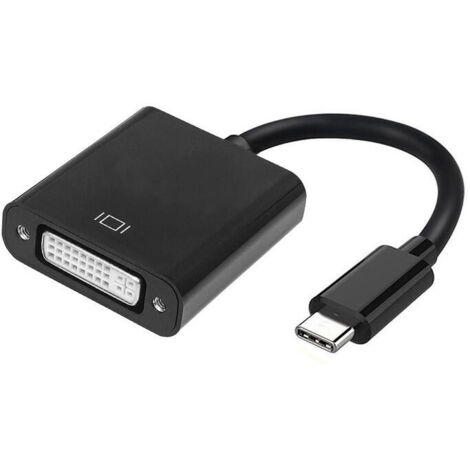 ADAPTADOR AISENS USB-C MACHO A DVI 24+5 HEMBRA 15CM NEGRO A109-0346 (1/2)