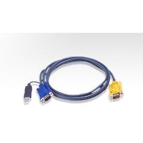 Aten 2L5203UP cable para video, teclado y ratón (kvm) Negro 3 m (1/5)