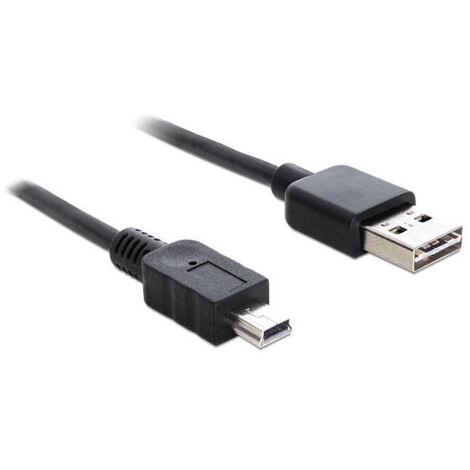 Delock cable easy-usb 2.0-a male  usb 2.0 mini male 3 m (1/4)