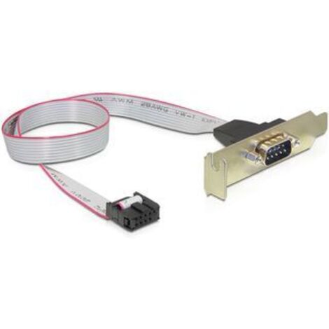 Slot  Bracket de bajo perfil DB9 macho 1 x serie  40cm (1/3)