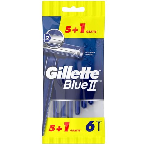 GILLETTE BLUE II 5U. + 1U. (1/5)