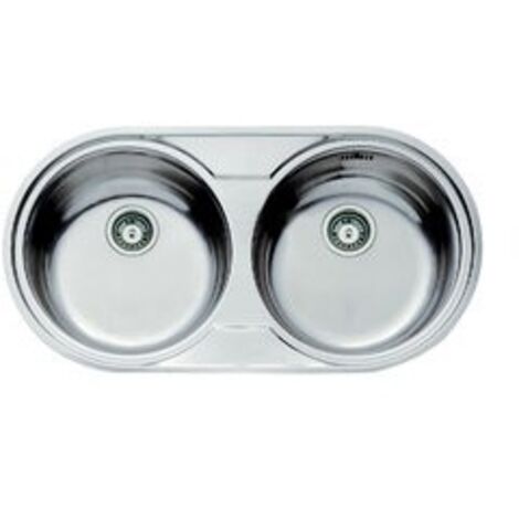 Fregadero Encastrado Acero inoxidable Rectangular 2 Senos TEKA DR