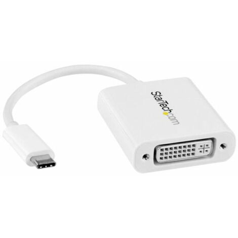StarTech.com Adaptador Gráfico USB-C a DVI - Blanco (1/3)