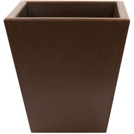 WellHome MACETERO DE POLIETILENO POR ROTOMOLDEO COLOR BRONCE 40X40 CM