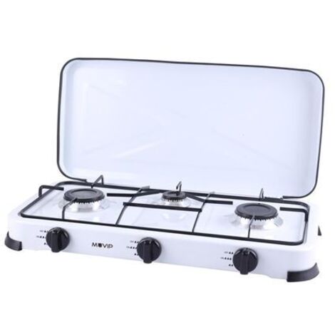 Cocina de Gas 3 Fuego Blanca MUVIP