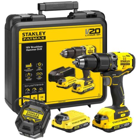 Taladro/destornillador de impacto Stanley SFMCD715D2K de 18 V (1/5)