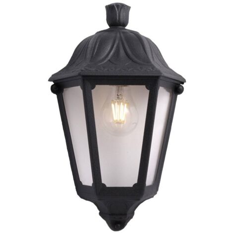 Aplique Farol De Pared FUMAGALLI IESSE E27 IP55 - Negro