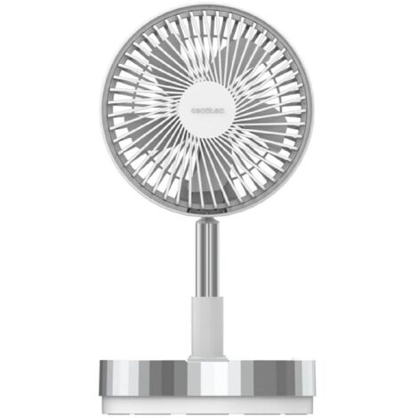 Cecotec Ventilador Portátil Plegable con Mando a Distancia EnergySilence 800 FoldAir Portable Control. Batería 7200mAh, Extensible, Oscilación Automática, 8 Pulgadas, 4 Velocidades